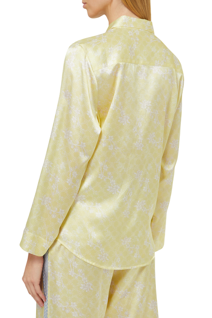Long Sleeve PJ Top Golden Blossom